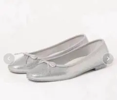 TEMPERATE テンパレイト グリッターラウンドトゥバレエレインシューズ37