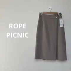 新品タグ付き ROPE PICNIC スカート ラップ風 洗える 金ボタンのサムネイル