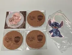 新品　コースター　４枚　おまけつき　ディズニー　リーナベル　ヴィッセル神戸　レア