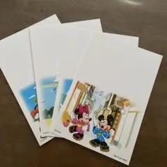 ディズニー ミッキーマウス ポストカード 4枚セット