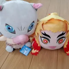 鬼滅の刃ぬいぐるみ　杏寿郎　伊之助