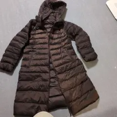 ULTRA-LIGHT DOWN フード付きダウンジャケット 　Ｌ　 ブラウン