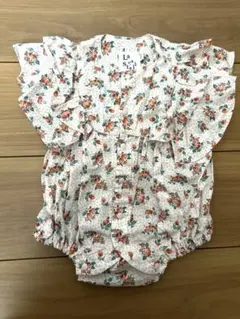 Lastella フラワープリントロンパースのサムネイル