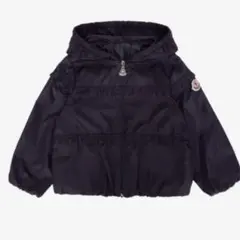 美品 キッズ モンクレール ナイロン ジップアップパーカ フリルデザイン