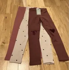 新品未使用タグ付き！H&M裏起毛レギンス　３枚セット　130cm