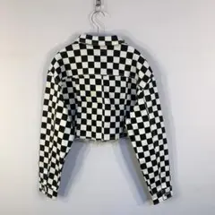 短丈　チェッカーフラッグ　ジャケット