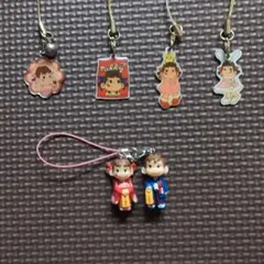 ペコちゃん　50thアニバーサリー　キーホルダー