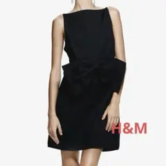 H&M EDITION ドレス リボン キャミワンピース XS ブラック