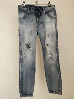 再出品RODEOCROWNS ダメージ デニム