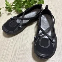 crocsクロックス セレステ ブラック メリージェーン フラットw5のサムネイル
