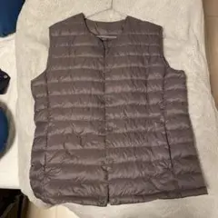 グレー ダウンベスト インナーダウン