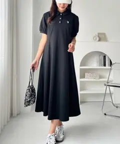 GeeRA別注【U.S. POLO ASSN.】ポロ衿ワンピ―ス