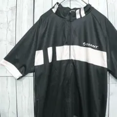 GIANT ジャイアント サイクルジャージ XL 黒 白 半袖 背面ポケットのサムネイル