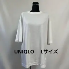 UNIQLO 半袖 クルーネック AIRism エアリズムTシャツ ホワイト L