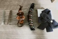 ヘアーアクセサリー5点セット　リボン ヘアクリップ
