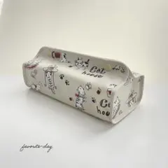 【撥水加工生地使用】ネコのソフトパック専用ティッシュカバー