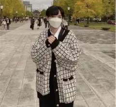 ☆レア bts韓国アイドル風tweedカーディガン cullni hare