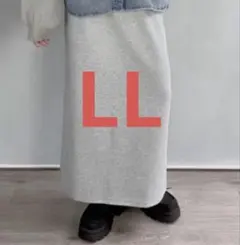 しまむら オンライン限定 NATSUMI ナロースカート グレー　LLサイズ