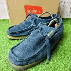 極美品 Clarks original ワラビー 本革 厚底 モカシン 26.5