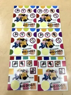 【THE DOG】シール6枚まとめ売り／実写犬／マクドナルド／平成レトロ