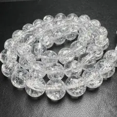 虹入り クラック水晶 10mm 連売り ブレスレット2本分