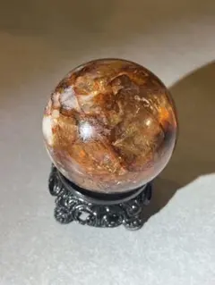 【高品質】ファイアクォーツ　スフィア　5.1cm