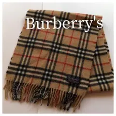 【2〜3回使用】Burberry ノバチェック　マフラー　ラムウール100%