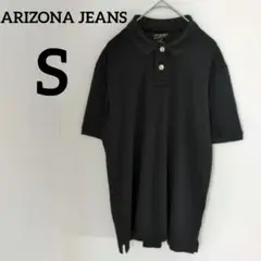 送料込❤ARIZONA JEANS 【S】ブラック ポロシャツ 半袖