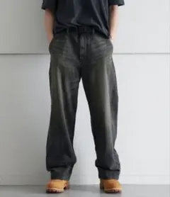 order loose denim pants vintage black Lのサムネイル