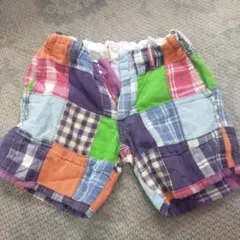 DENIMDUNGAREEデニムダンガリーパンツ110120130パッチワーク