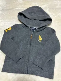 ラルフローレン キッズ パーカー 3T グレー ポニー刺繍