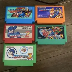 ファミコンソフト ロックマン 1〜5 まとめ売り