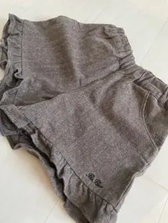 BEBE ブラウンフリル付きハーフパンツ 110