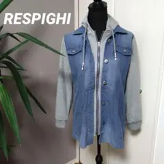 RESPIGHI　レスピーギ　デニム切り替えパーカー風ジャケット