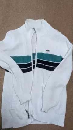LACOSTE ホワイトニットセーター US XS