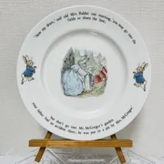 【中古】Wedgwood◆25cmプレート/4点セット/旧刻印/ピーターラビット
