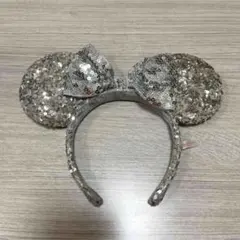 Disneyスパンコールカチューシャシルバー