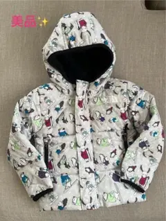 美品✨THE NORTH FACE キッズダウンコート 動物柄　90〜95サイズ