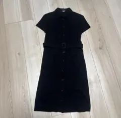 BURBERRY ベルト付きシャツワンピース ブラック archiveのサムネイル