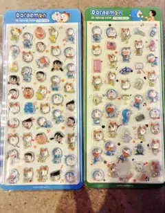 ドラえもん 3Dクリスタルステッカー 2枚セット