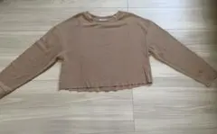 ZARA TRAFALUC クロップド丈 ニット ベージュ M