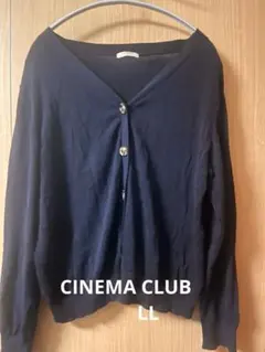 honeys⭐︎CINEMA CLUB ネイビー ⭐︎シアーカーディガン LL