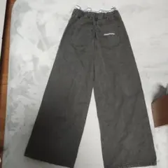 ANAPGIRL グレー ワイドパンツ