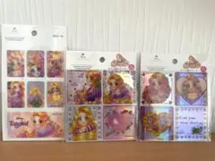 ディズニーラプンツェル　3Dシール　タイル調ステッカー3点セット