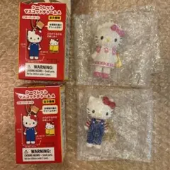 ハローキティ展 シークレットマスコットチャームAオーバーオール　ウェイター