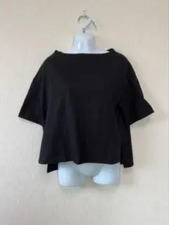 アースミュージック&エコロジー　半袖　Tシャツ　七分袖　ブラック　M　トップス