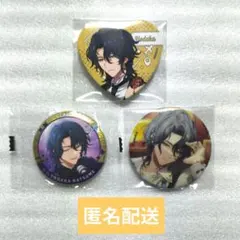 夜鷹　ハート型缶バッジ　キャラバッジ　カプセル　エイトリ　缶バッジ