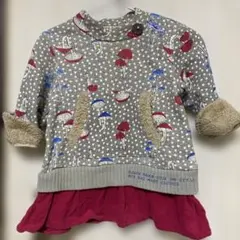 ラグマート　キノコ柄チュニック80