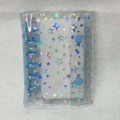 バインダー A7【星柄・ブルー】リフィル付き