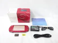 SONY PSP3000 レッド 本体 付属品完備 R0157